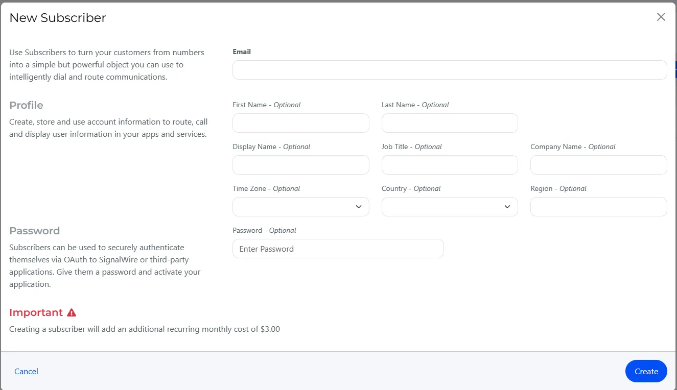 Select a Resource in the Signalwire Dashboard.