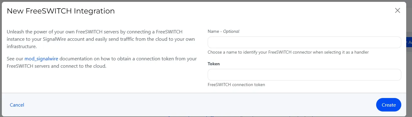 Select a Resource in the Signalwire Dashboard.